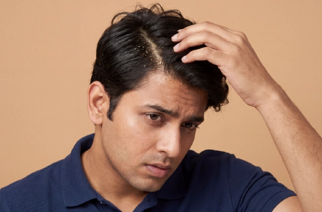 Oily or greasy dandruff