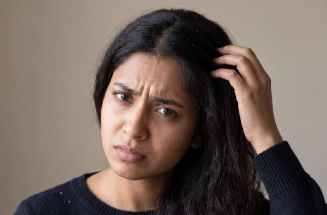 Dandruff that repeatedly returns after treatment