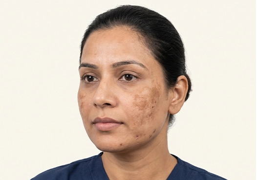 Individuals with acne scars, pitted scars, or post-acne marks