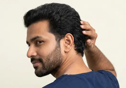 People with a healthy donor area and sufficient hair for transplantation