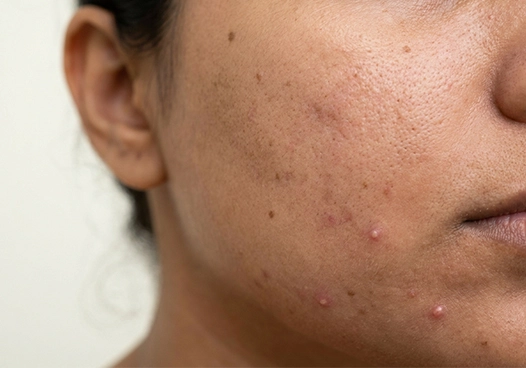 Pigmentation spots & acne activity
