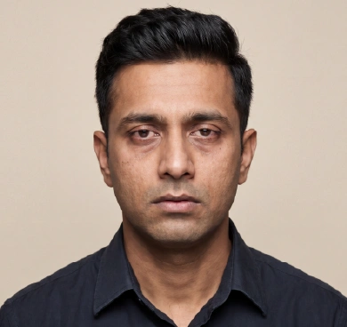 Dull, tired-looking eyes