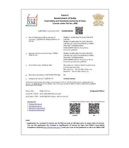 FSSAI License