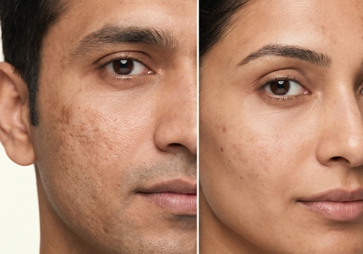 Men and women with pigmentation, acne scars, or uneven skin tone
