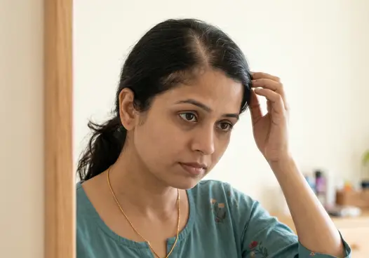 Women with visible thinning, widened parting, or post-partum hair loss